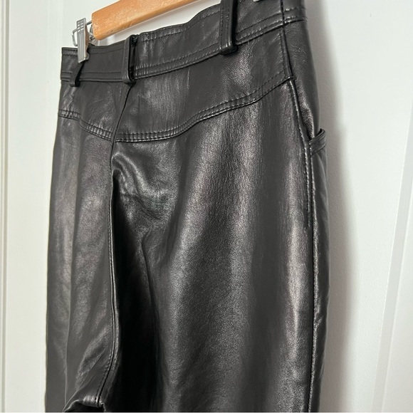 Danier genuine leather straight leg pants size 4 - Picture 2 of 10